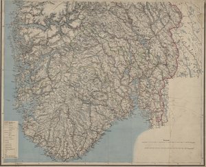 Silniční mapa Norska